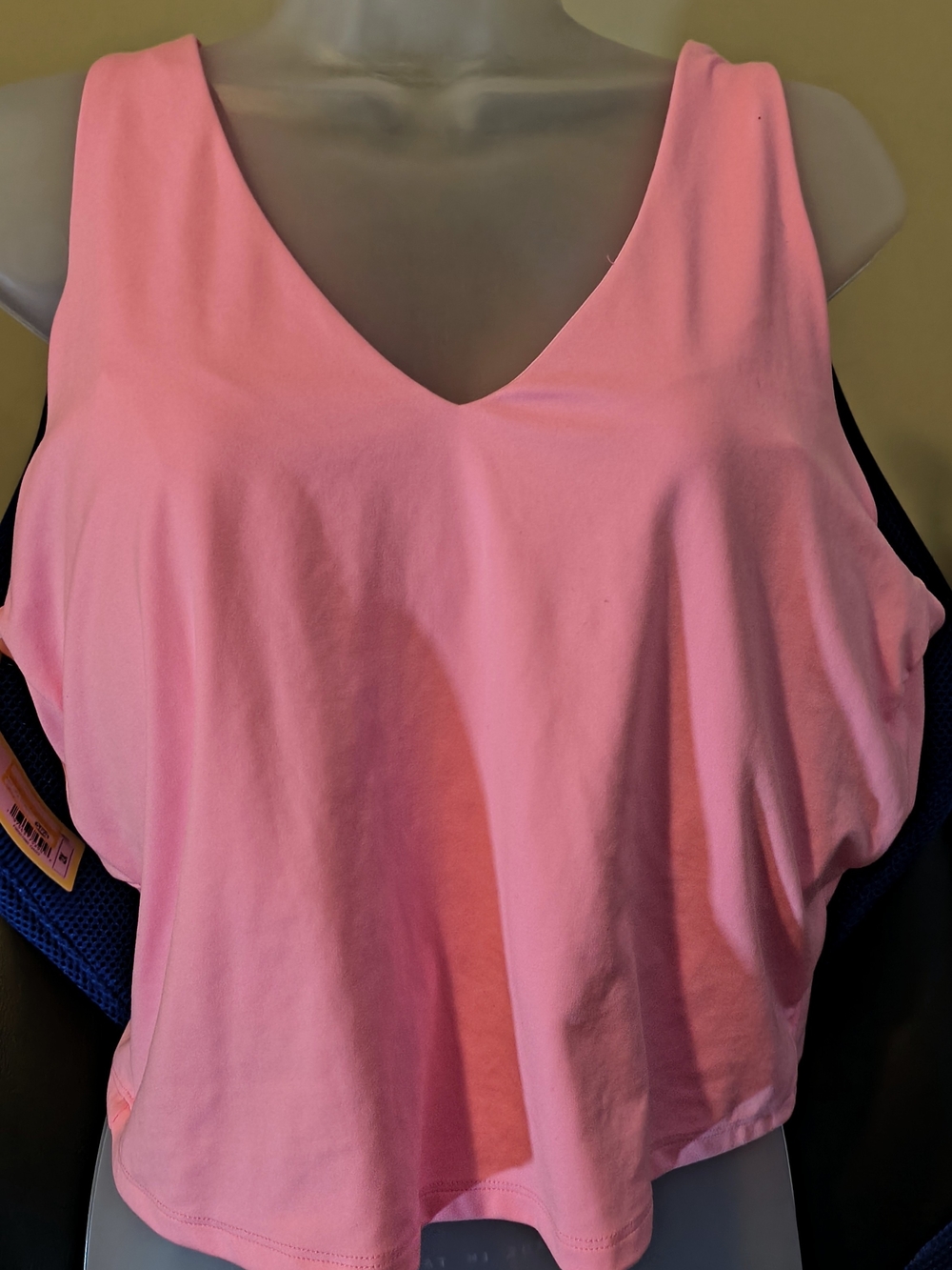 Women’s Pink V-Neck Sleeveless Top